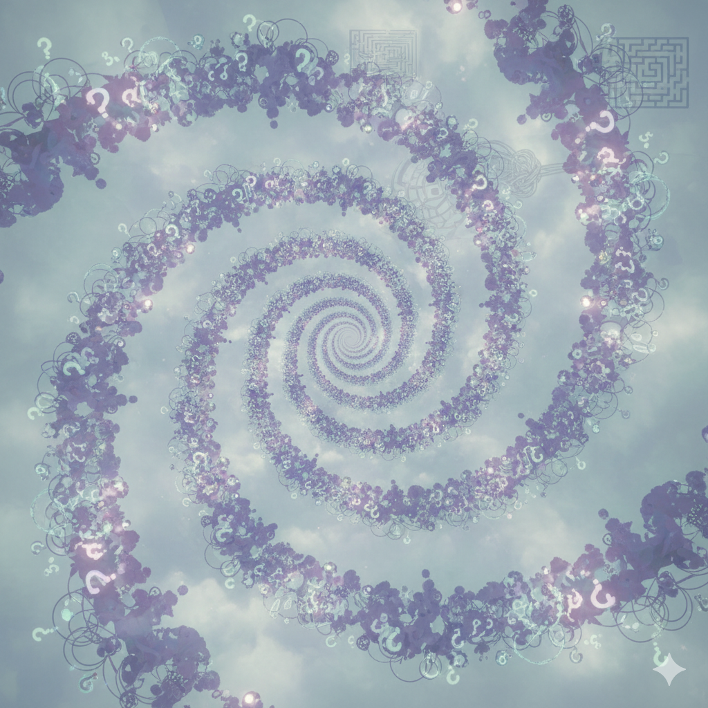 Swirling confusion spirals around me